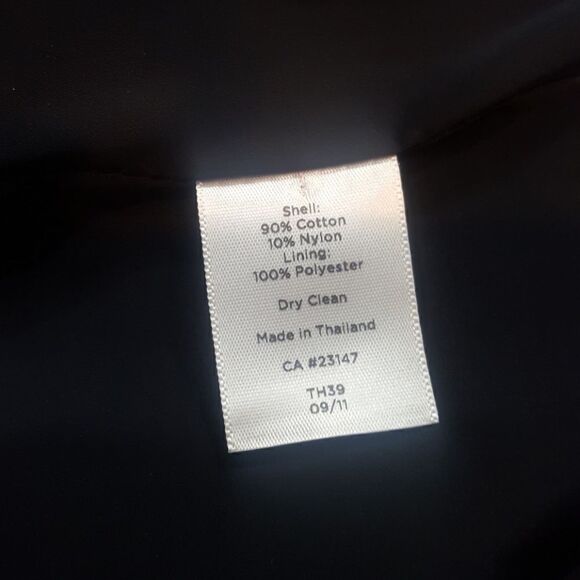 TALBOTS Navy & Cream Striped Jacket - Size 14 - Picture 5 of 5